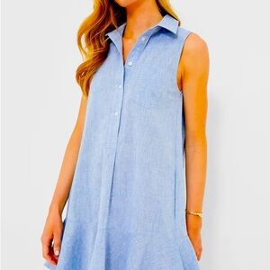 Tuckernuck Callahan sleeveless chambray dress